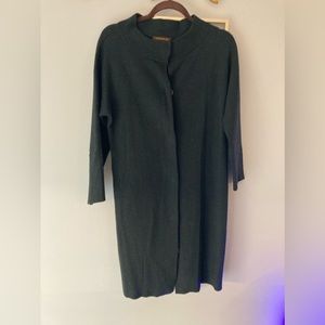 Gorgeous szS Vittadini deep green sweater coat